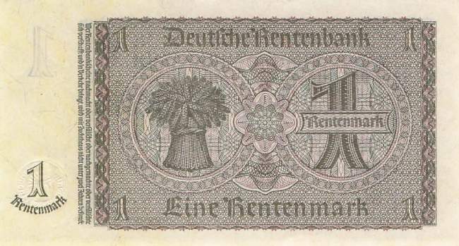 1 Rentenmark 1937 ro.166c A
